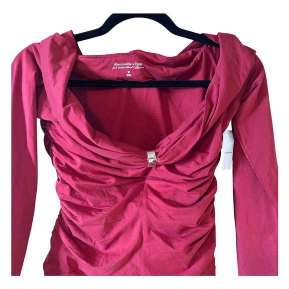 Abercrombie & Fitch Red Modal-Blend Top NWT - Picture 5 of 6
